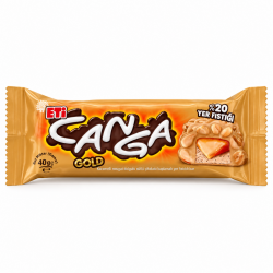 ETİ CANGA GOLD KARAMELİZE BEYAZ ÇİKOLATA KAPLI YER FISTIKLI BAR 40GR