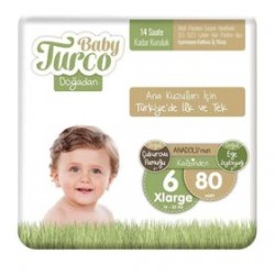BABY TURCO DOĞADAN ULTRA XL JUNIOR 80 ADET 6 NO