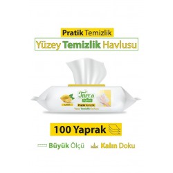 BABY TURCO DOĞADAN LİMON KOKULU PRATİK TEMİZLİK HAVLUSU 100 ADET