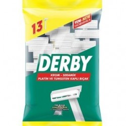 DERBY TEK BIÇAK 13 ADET POŞETLİ