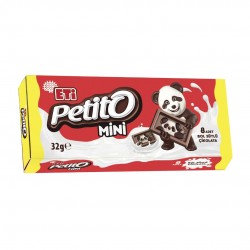 ETİ PETİTO MİNİ BOL SÜTLÜ ÇİKOLATA 8 ADET 32 GR