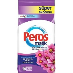 PEROS SIK YIKANANLAR BEYAZLAR VE RENKLİLER ÇAMAŞIR TOZU YILDIZ ÇİÇEĞİ 10KG