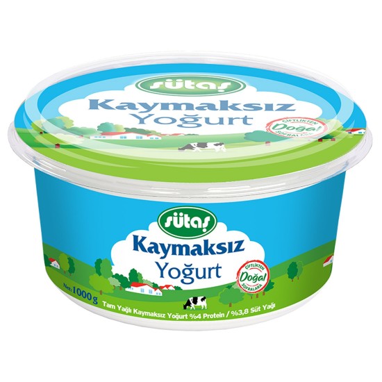 Sütaş Kaymaksız Yoğurt 1000 Gr