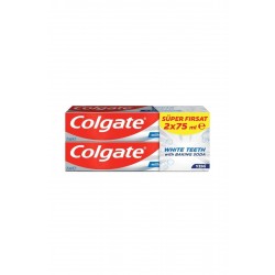 COLGATE WHITE TEETH 2X75ML DİŞ MACUNU SÜPER FIRSAT PAKETİ