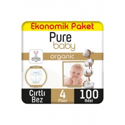 PURE BABY PAMUK EKO PAKET MAXİ 100 ADET