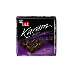 ETİ KARAM BİTTER %70 KAKAO 60GR ETİ KARAM BİTTER %70 KAKAO 60GR