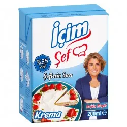 İÇİM ŞEF KREMA 200ML %35 YAĞLI