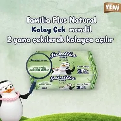 FAMİLİA PLUS NATURAL KOLAY ÇEK 150 ADET MENDİL 3KATLI