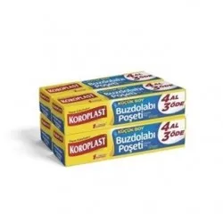KOROPLAST KÜÇÜK BOY BUZDOLOBI POŞETİ 4 AL 3 ÖDE 20X30 CM 40X4 ADET KOROPLAST KÜÇÜK BOY BUZDOLOBI POŞETİ 4 AL 3 ÖDE 20X30 CM 40X4 ADET