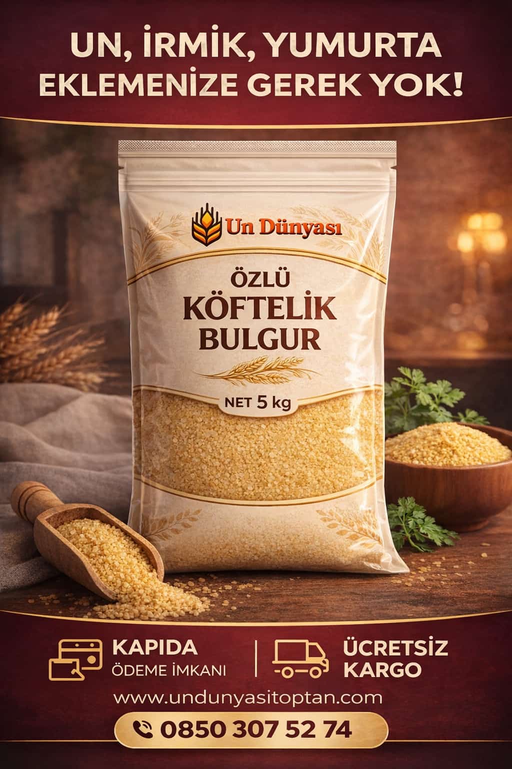 ÖZLÜ KÖFTELİK BULGUR